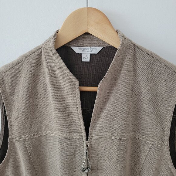 Vintage Conrad Made in Canada Women's Vest-Size 12 - Picture 2 of 8